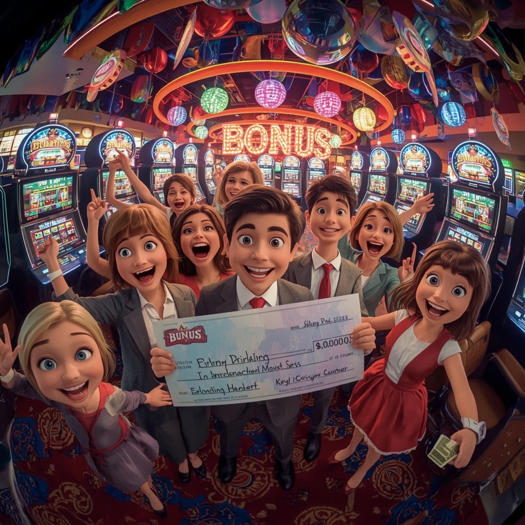 bonus dans les mains de l'homme au casino CAZ WIN CASINO
